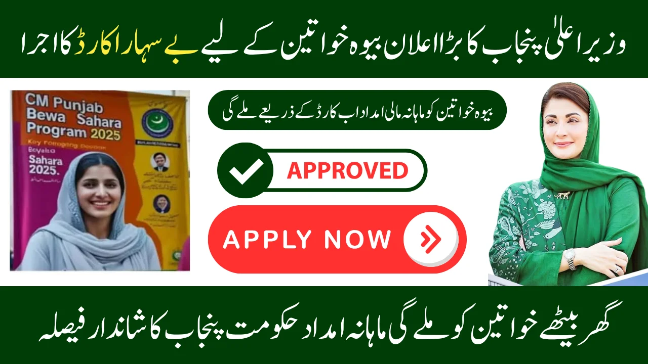 CM Punjab Bewa Sahara Card
