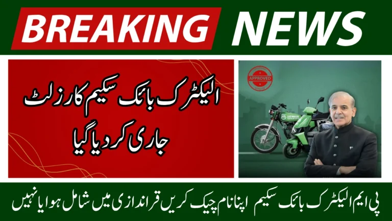 PM Electric Bike and Rickshaw Scheme Balloting Result Announced